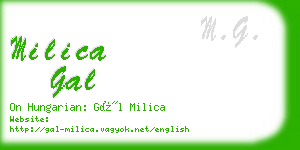 milica gal business card